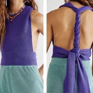 Free People FP Beach Orchid Convertible Sweater Tank Size S